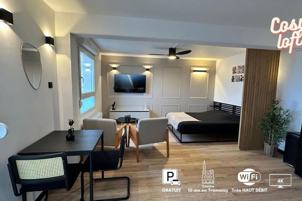 Charmant Studio Neuf, Hypercentre, Parking, Balcon Strasbourg Bagian luar foto